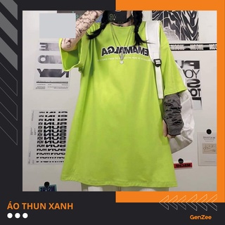 Áo unisex thun - áo phông unisex nam nữ form rộng mẫu xanh nõn chuối
