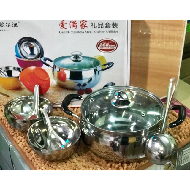 Bộ chén nồi inox cao cấp