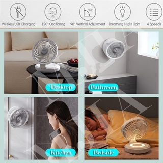 Xiaom Aidun Wireless Fan 4 Speed Touch Remote Control Pad Fan Rechargeable USB Remote Control E808