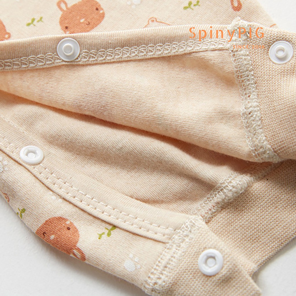 Quần áo sơ sinh 0-2 tuổi 100% cotton hữu cơ tự nhiên không chất tẩy nhuộm cho bé mùa thu đông