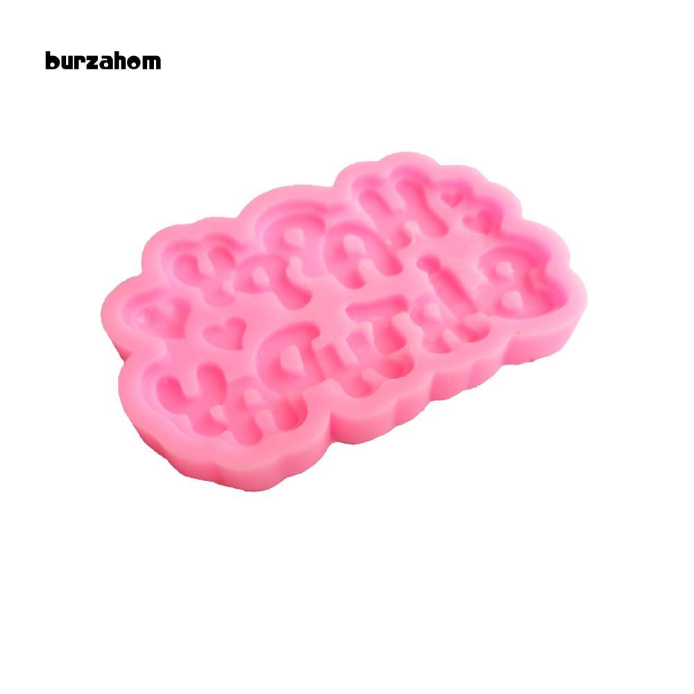 Khuôn Làm Bánh Silicone Kiểu Chữ Happy Birthday Độc Đáo