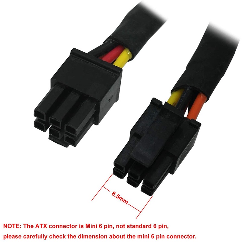 Dây cáp nguồn mở rộng mini 6pin sang 15pin x2 sata cho máy tính dell vostro 3650 3653 3655