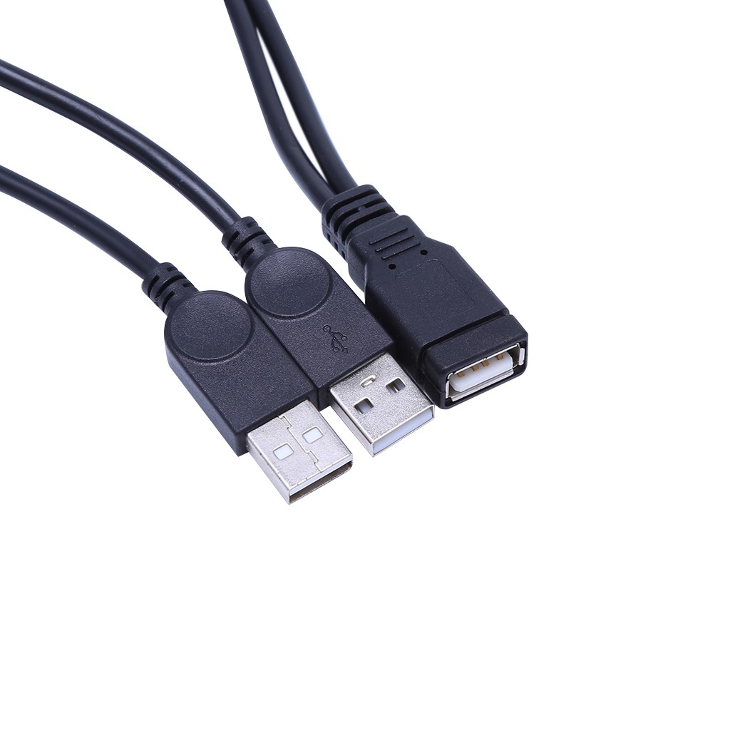 Dây cáp chữ Y chuyển đổi USB 2.0 Type A 1 Female sang 2 Male