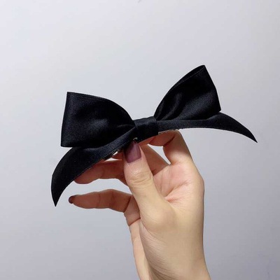 Băng Đô Nơ Cài Tóc Màu Đỏ Đen Thời Trang Mùa Hè Cho Bé Gái