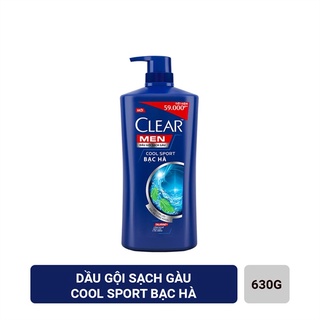 Dầu gội Clear Men mát lạnh Bạc Hà 630g