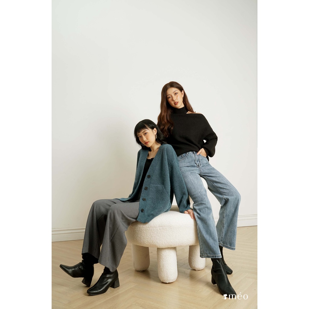 Áo len cardigan basic form rộng Peace [ Méo shop ] | BigBuy360 - bigbuy360.vn