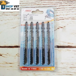 Bộ 5 lưỡi cưa lọng cắt gỗ, cắt sắt YIWEI