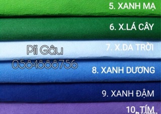 VẢI NỈ HANDMADE NHIỀU LỰA CHỌN MÀU