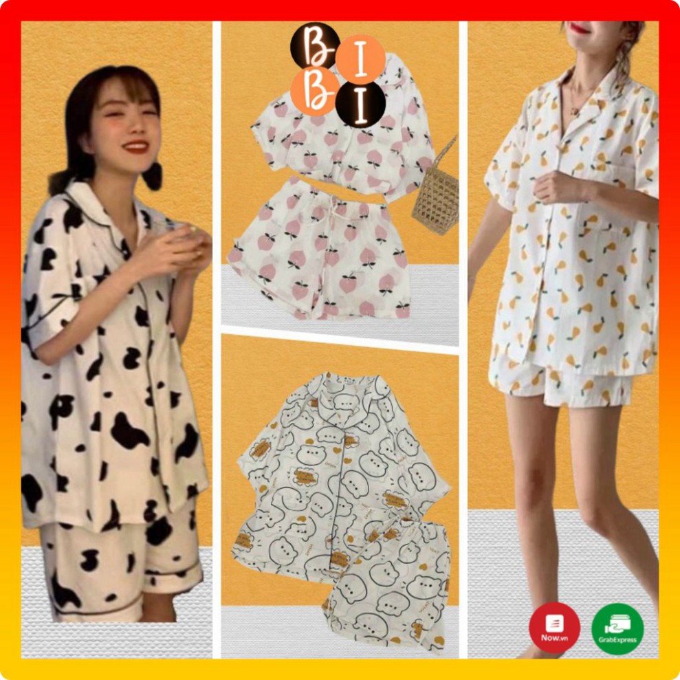 KĐ12 Bộ Pijama Kate Nữ Siêu Hot - Bò Sữa, Gấu, Lê Đào #Đồ Ngủ | Đồ Bộ Nữ | Pijama | | BigBuy360 - bigbuy360.vn