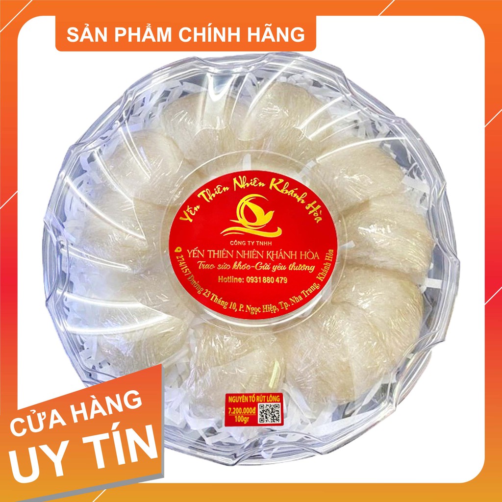 Yến Sào Khánh Hòa_Việt Nam Đệ Nhất Yến_Nguyên Tổ Rút Lông 100g