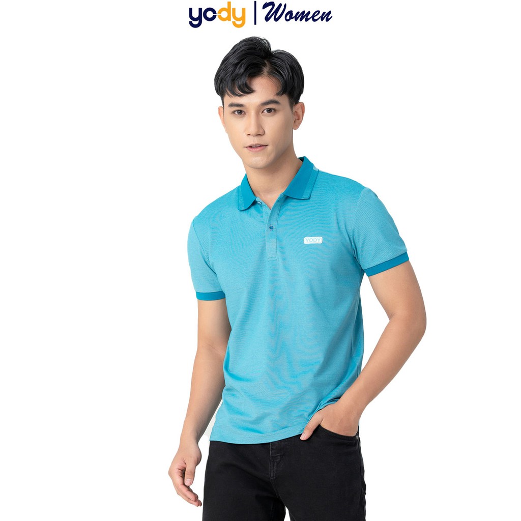 Áo phông polo nam YODY mắt chim chất thun cotton ngắn tay có cổ, đường may tỉ mỉ, không dão - SP: APM3299 | BigBuy360 - bigbuy360.vn
