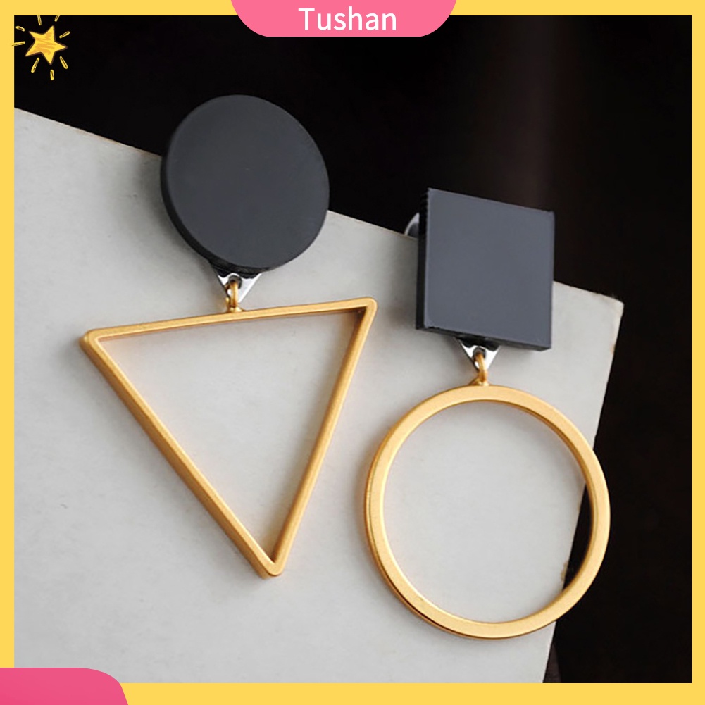 Khuyên tai thiết kế bất đối xứng xinh xắn thời trang cho nữ