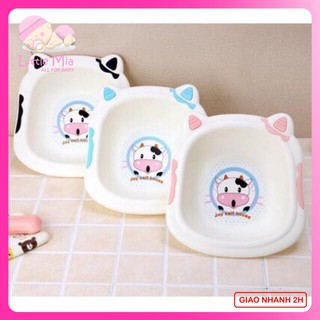 Chậu Rửa Mặt Cho Bé - Chậu Rửa Mặt Hình Bò Sữa Dễ Thương