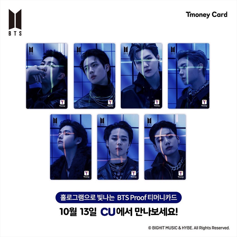 Thẻ ảnh Big Hit Entertainment BTS - Tmoney Card