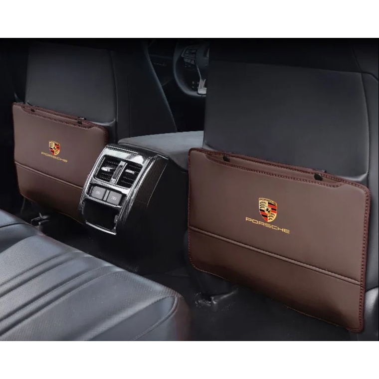 Porsche Anti-Kick Pad macan Cayenne Cayman taycan 718 Boxster 911 Panamera Ghế Sau Chống Dính Tấm Sau Phụ Kiện Sửa Đổi