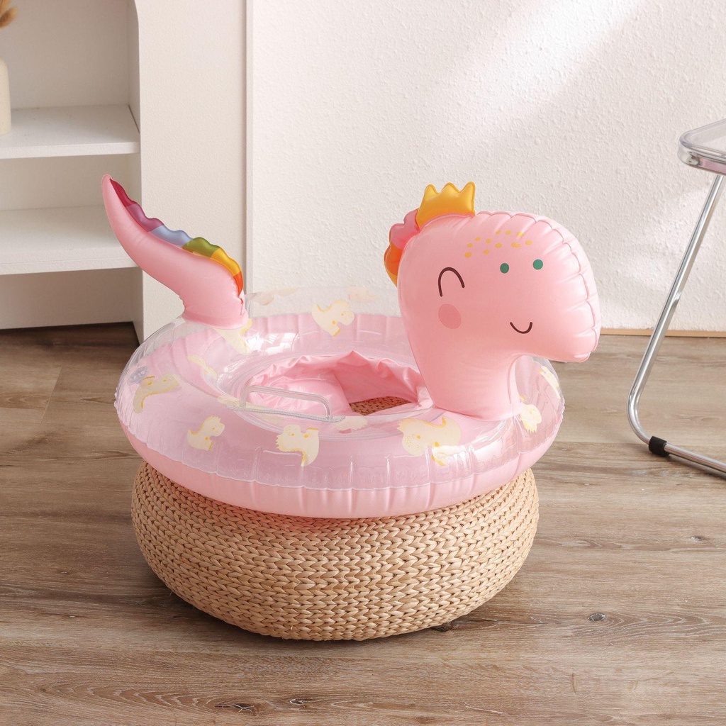 Phao Bơi Khủng Long Ins Kèm Bơm - Chống Lật An Toàn Cho Bé 0-9 Tuổi Hottrend