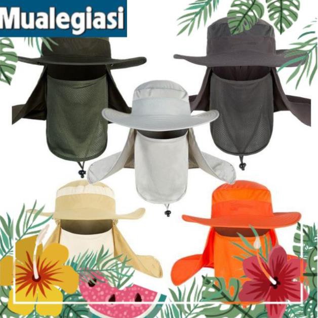Mũ Nón Chống Nắng Câu Cá Rộng Vành Dùng Câu Cá Đi Phượt Cắm Trại Dã Ngoại Tiện Lợi [NPS]