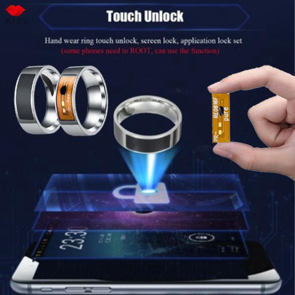 Nhẫn đeo tay thông minh trong suốt chống nước đa chức năng
