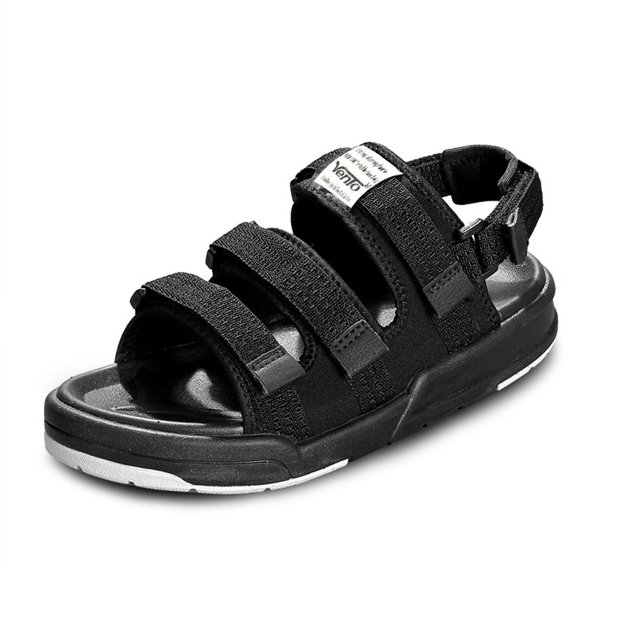 Giày Sandal Vento Nam Nữ - NV1001B Đen Trắng