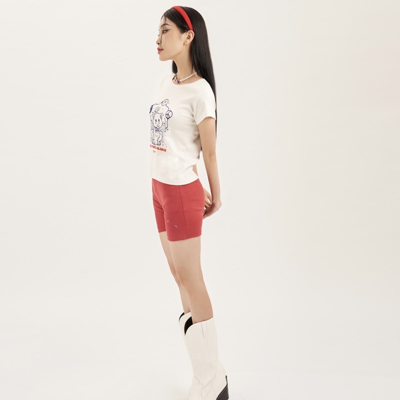 Quần ERRORIST Biker Heart Short đen / đỏ