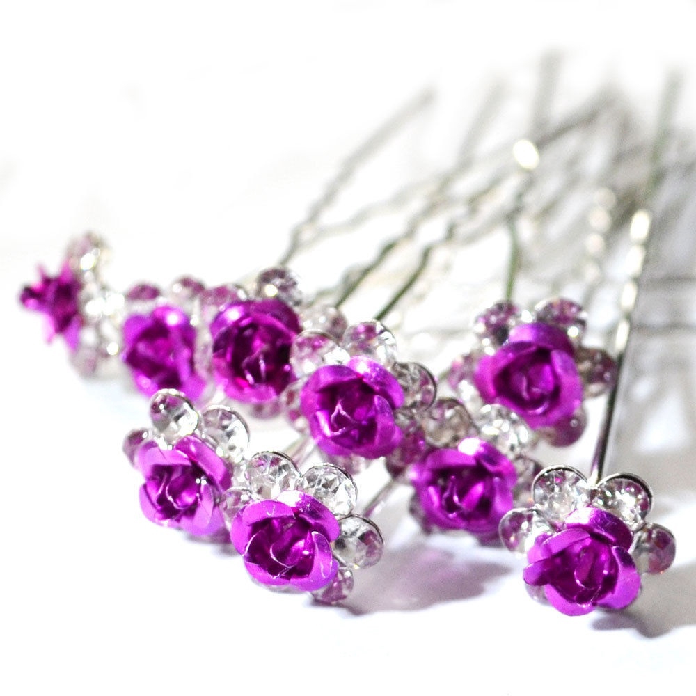 Kẹp Tóc Hình Hoa Đính Kim Cương Giả Thời Trang Dành Cho Nữ