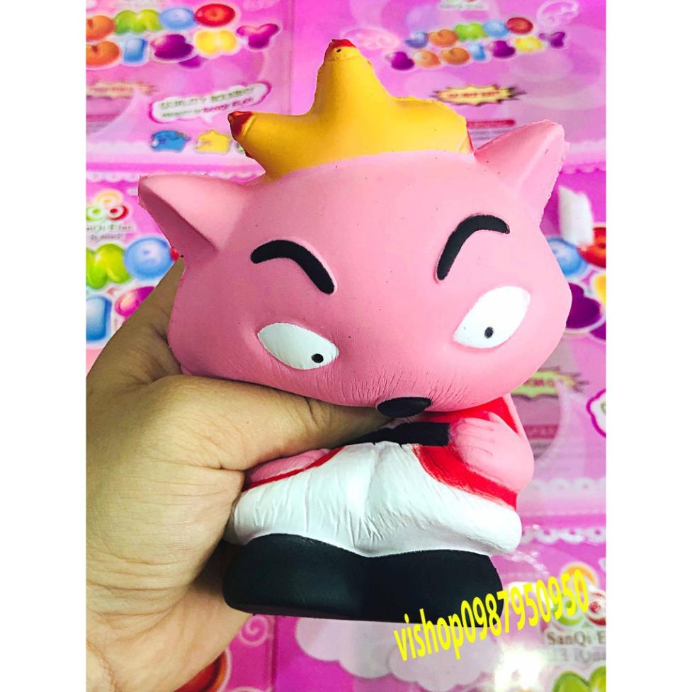 ĐỒ CHƠI SQUISHY CÁO ĐỘI VƯƠNG MIỆN