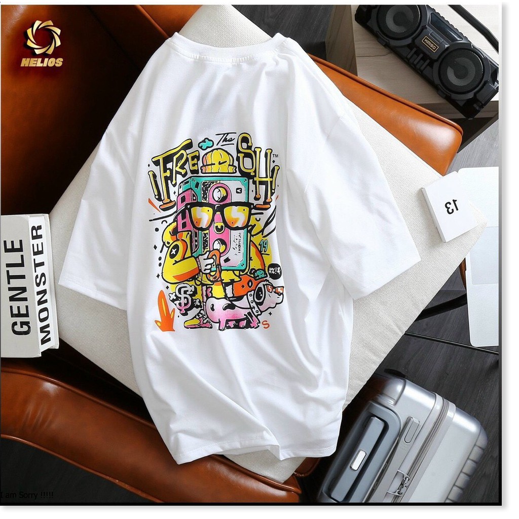 ÁO THUN COTTON NAM FORM RỘNG,THIẾT KẾ HỌA TIẾT NỀN ÁO SIÊU NGẦU LANA FASHION