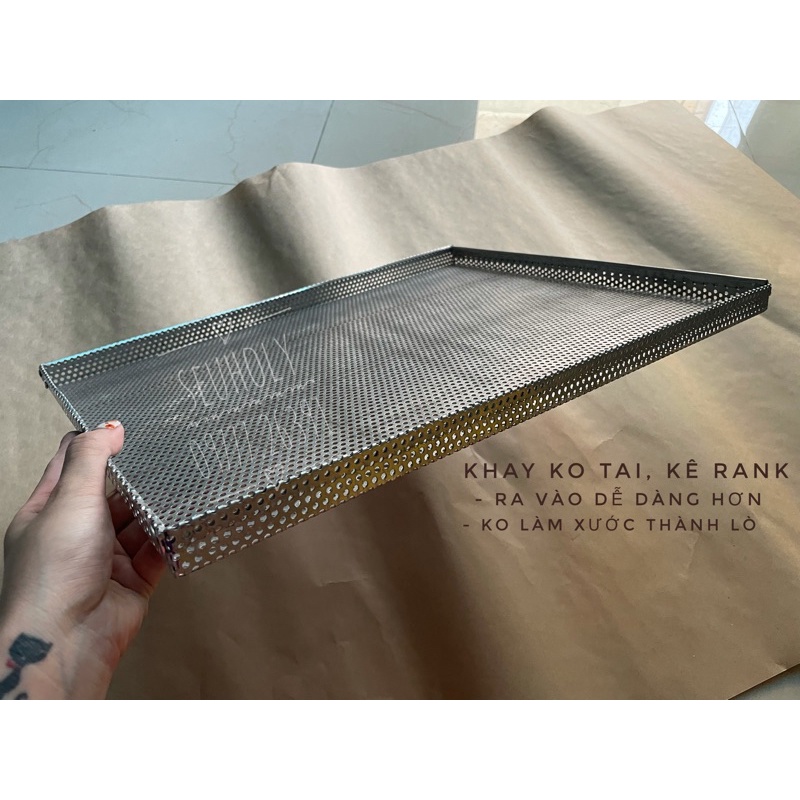 Khay lỗ/ khay sấy cho lò từ 60-80 lít