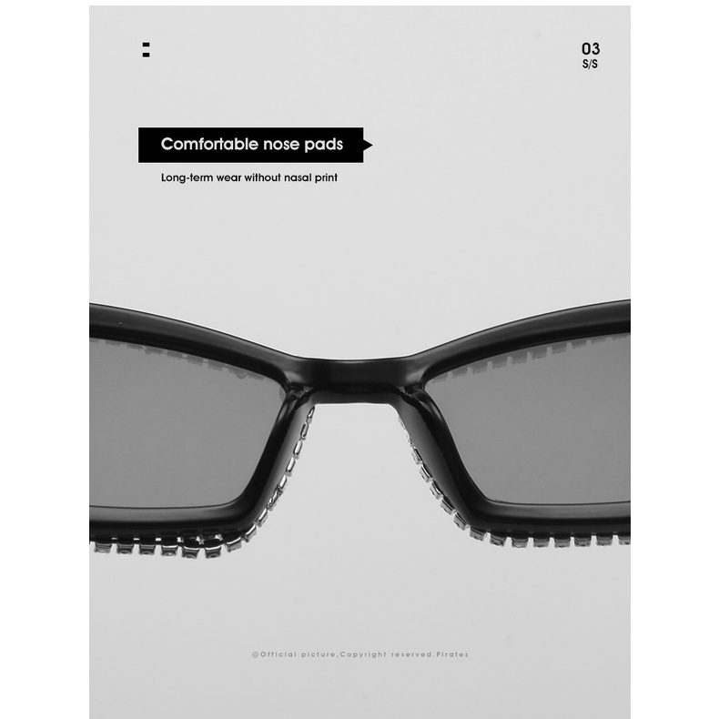 Kính Mát Mắt Mèo Tam Giác Thời Trang Âu Mỹ