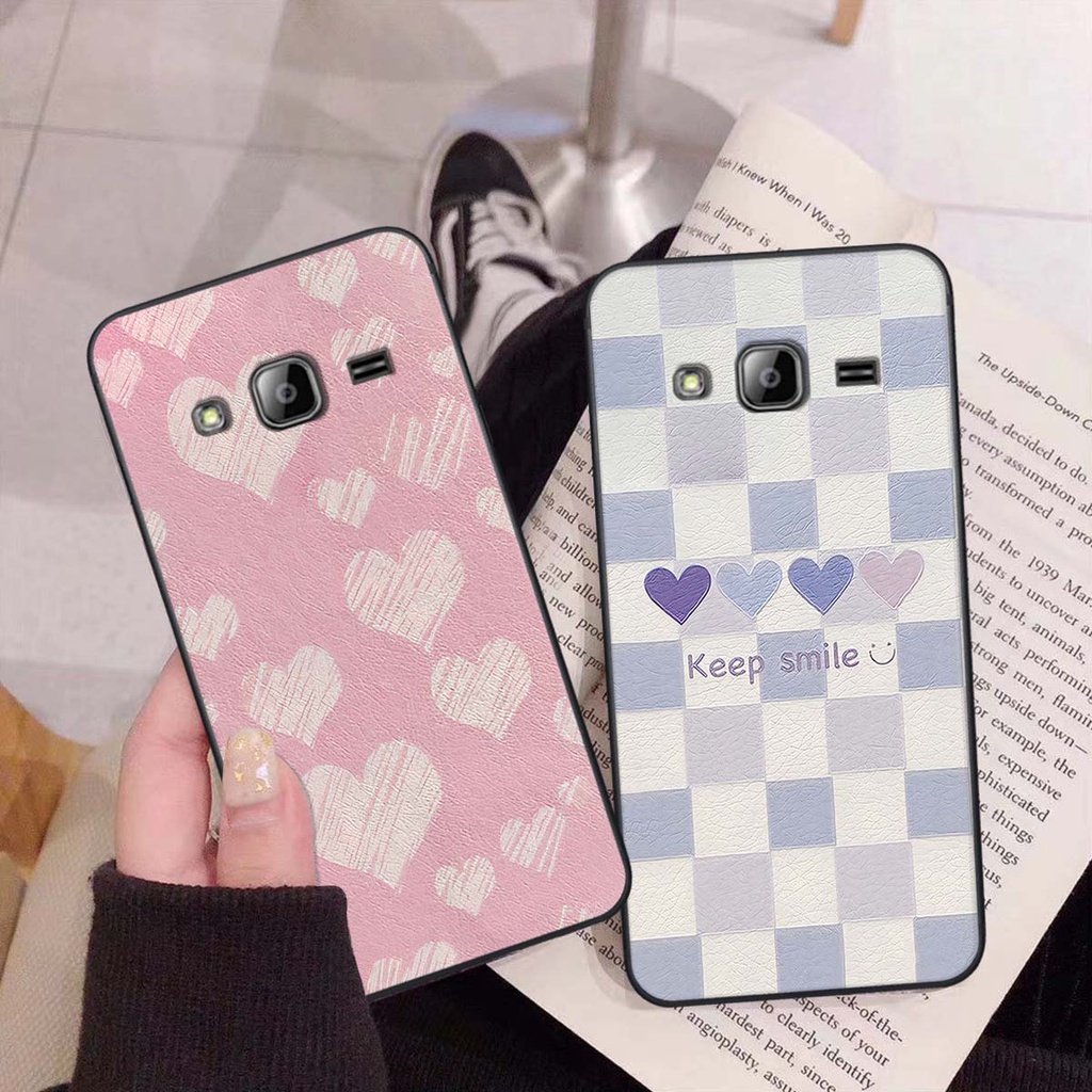 Ốp Samsung J310 / J3 2016 caro trái tim cá tính, thời trang siêu đẹp, siêu phong cách