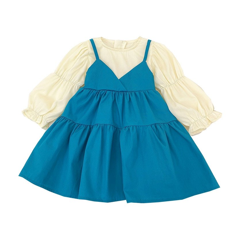 Váy bé gái dài tay dáng xòe cho bé từ 8-28kg