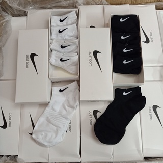 [Có sẵn + Giá hủy diệt] Tất Nike Cổ Ngắn Nam Nữ Hộp 5 Đôi - Vớ Nike Cổ Thấp