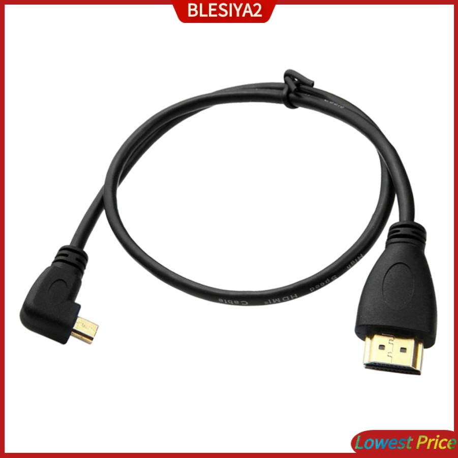 (Hàng Mới Về) Cáp Chuyển Đổi Tốc Độ Cao Từ Micro Hdmi Male Sang Hdmi Male Chất Lượng Cao