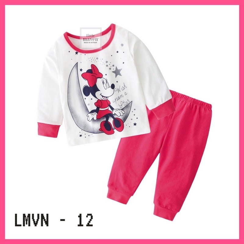 Bộ dài tay bé trai/gái Little Maven (Sz 2-7T)