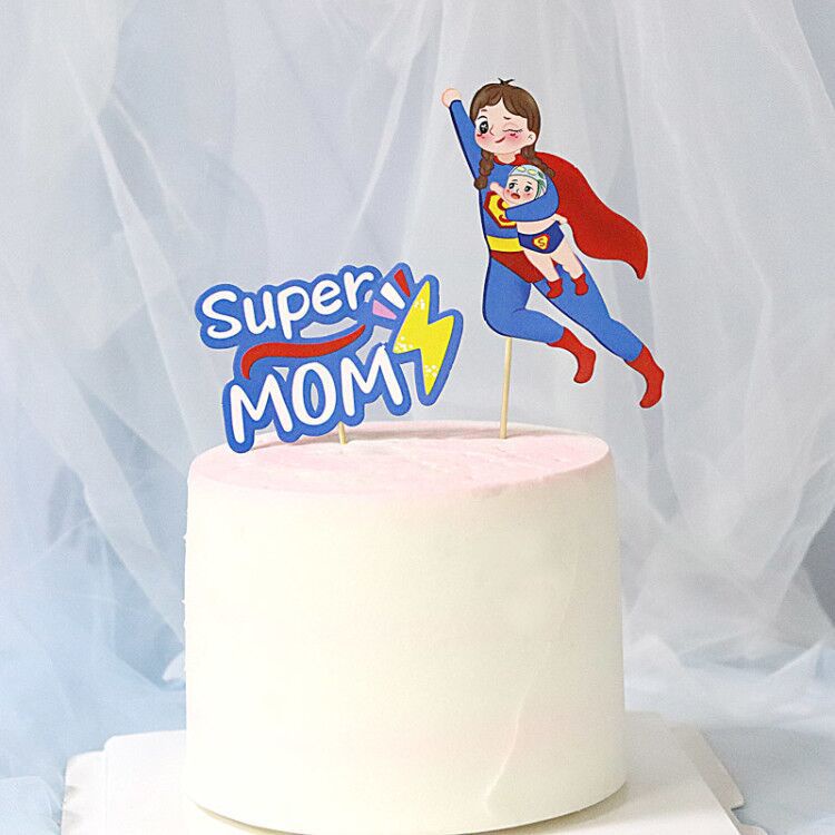 Que Cắm Trang Trí Bánh Chữ Happy Mother Dễ Thương