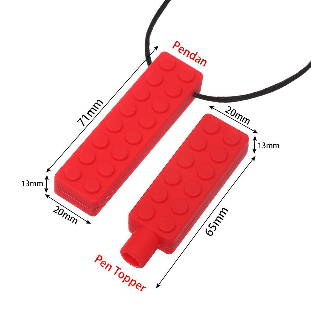 NIUYOU Đồ Chơi Gặm Nướu Hình Khối Bút Chì Bằng Silicone Dành Cho Trẻ Em