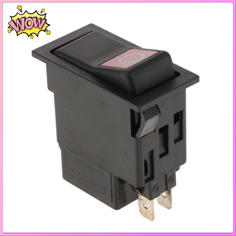 Công Tắc Bật / Tắt DC12V-24V 2 Pin Có Đèn Đỏ Cho Xe Hơi Xe Tải