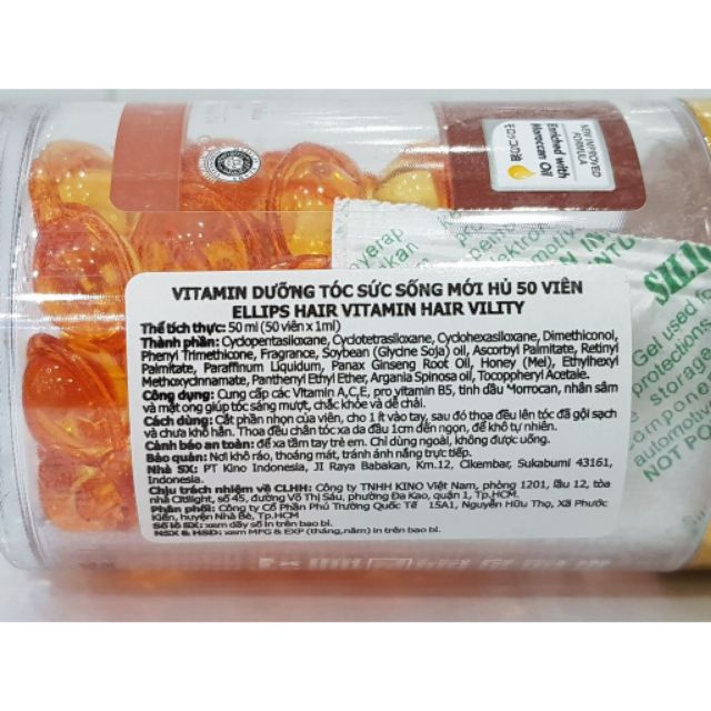 TINH DẦU DƯỠNG VÀ CHĂM SÓC TÓC BẰNG VITAMIN VÀ TINH CHẤT JOJOBA ELLIPS