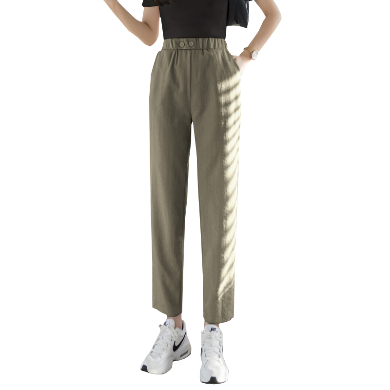 Quần Dài Cotton Lanh Ống Rộng Thời Trang Cho Nữ | BigBuy360 - bigbuy360.vn