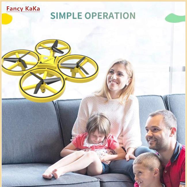 ZF04 RC Drone Mini Infrared Induction Hand Control Drone Altitude Hold 2 Controllers Quadcopter for Kids Toy Gift