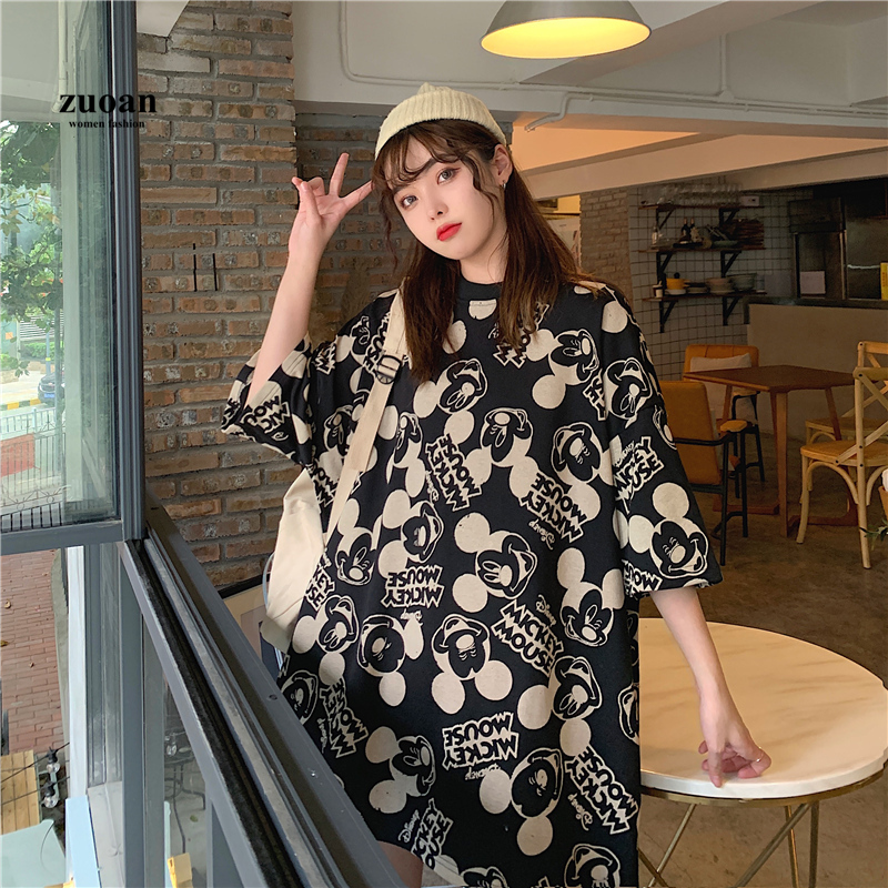 SUXI Áo Thun Nữ Ngắn Tay Kiểu Dáng Hàn Quốc