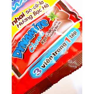 Kẹo nhai Socola Bạc Hà Dynamite Chews 125g
