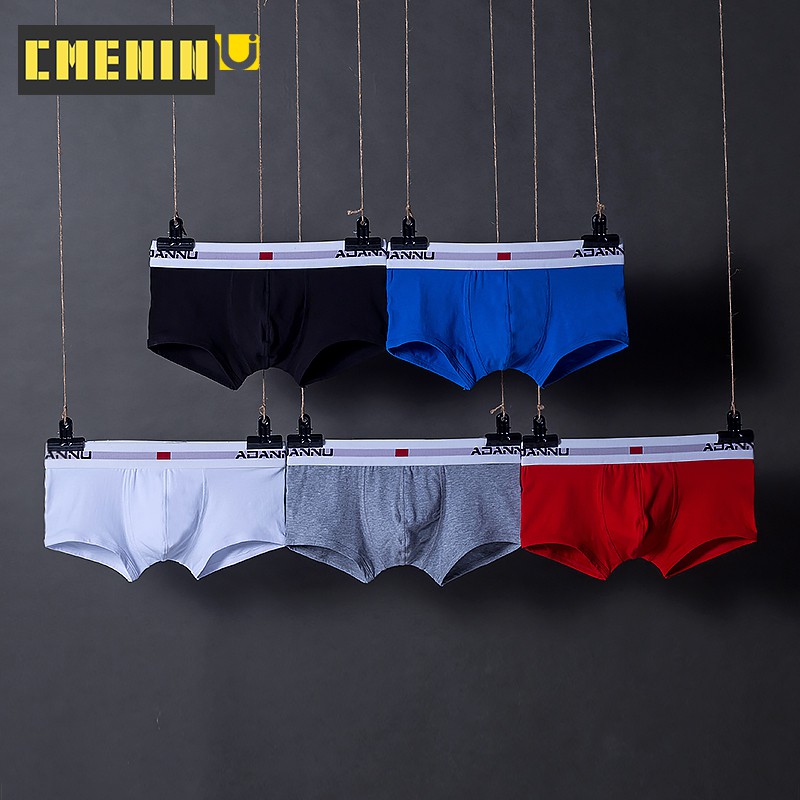 1 Quần Lót Boxer Nam In Chữ Ad45 Gợi Cảm thiên nhiên