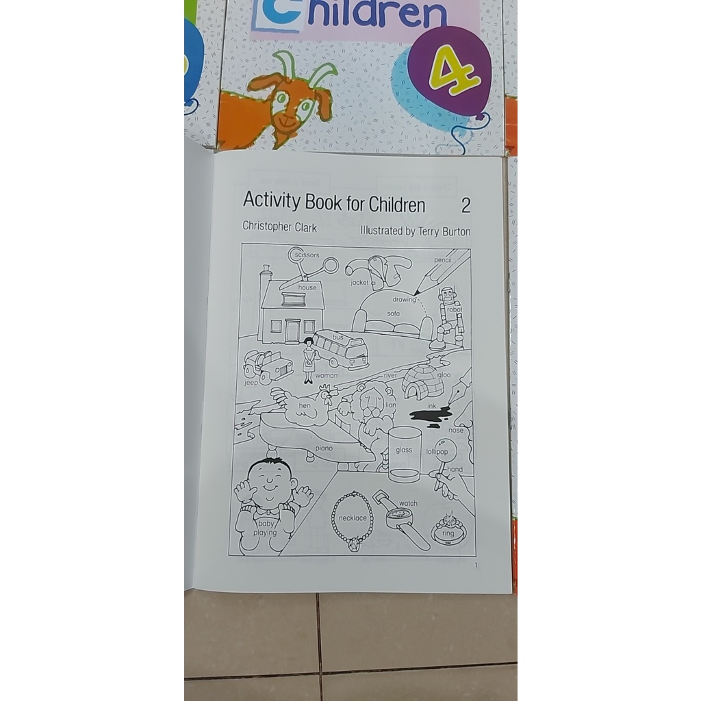 vở activity book for childen