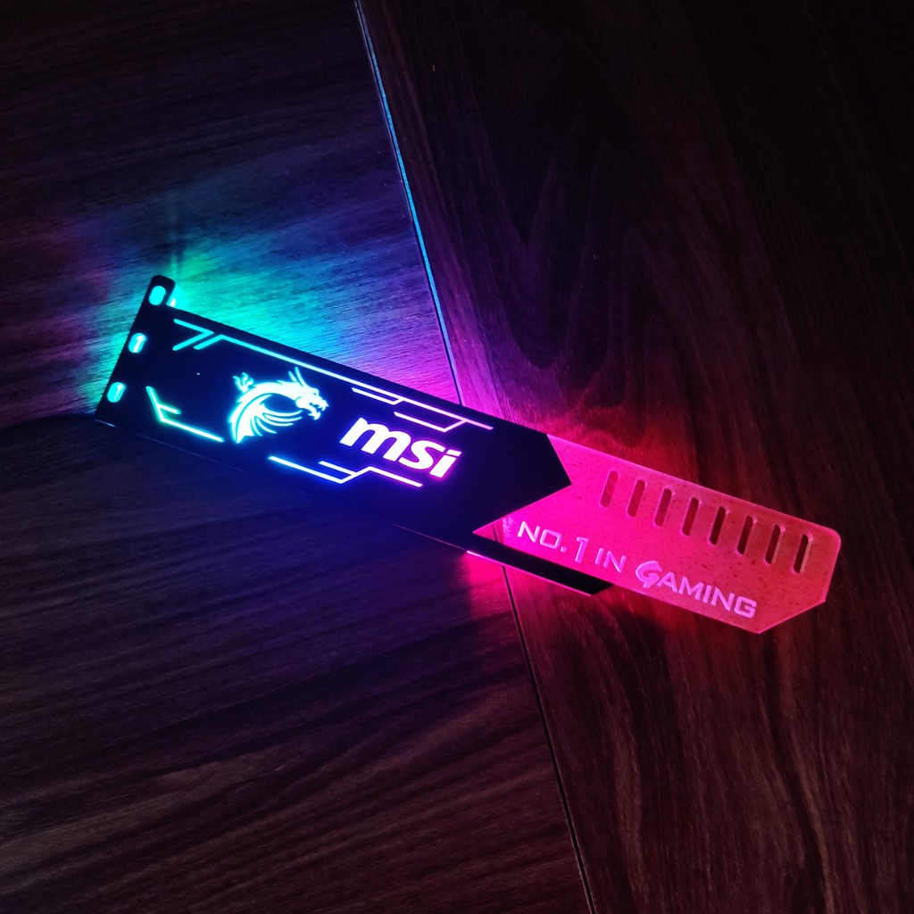 Đỡ chống xệ card màn hình VGA Led RGB MSI đồng bộ màu Coolmoon Controller