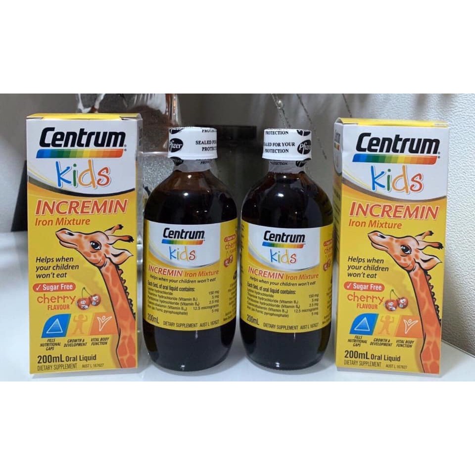 Mẫu Mới Siro Cho Trẻ Biếng ăn Centrum Kids Incremin Iron Mixture Của Uc Shopee Việt Nam