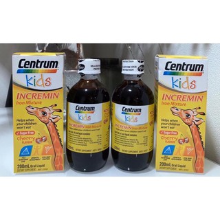 (Mẫu mới) - Siro Cho Trẻ Biếng Ăn Centrum Kids Incremin Iron Mixture Của Úc
