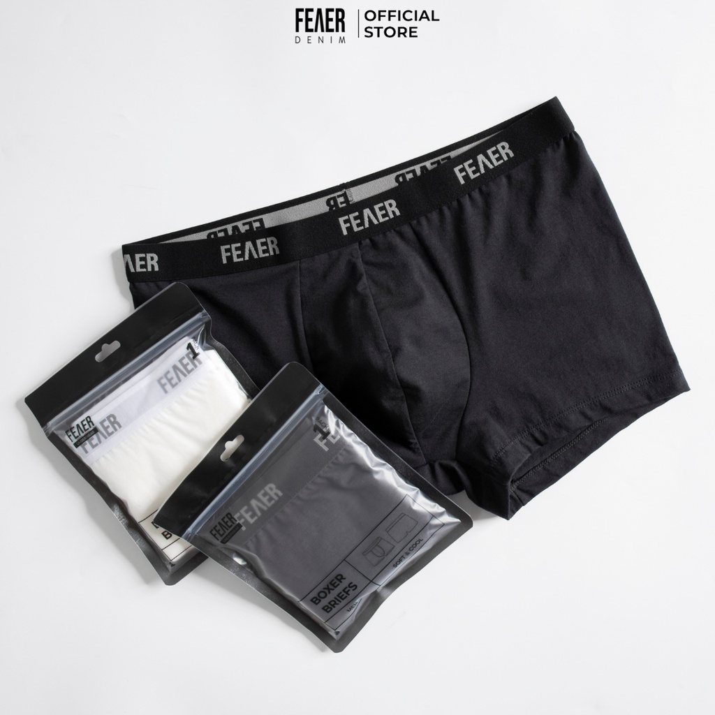Combo 2 quần lót BOXER chất thấm hút, co giản, dày dặn, kháng khuẩn - FEAER DENIM