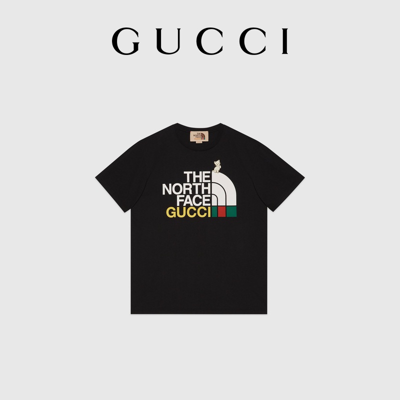 Áo Thun Tay Ngắn In Chữ North face Gucci