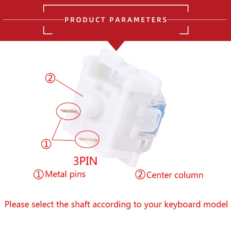 ✿ 10 Công Tắc Đèn LED SMD 3Pin Cho Bàn Phím Cơ Cherry MX Gateron
